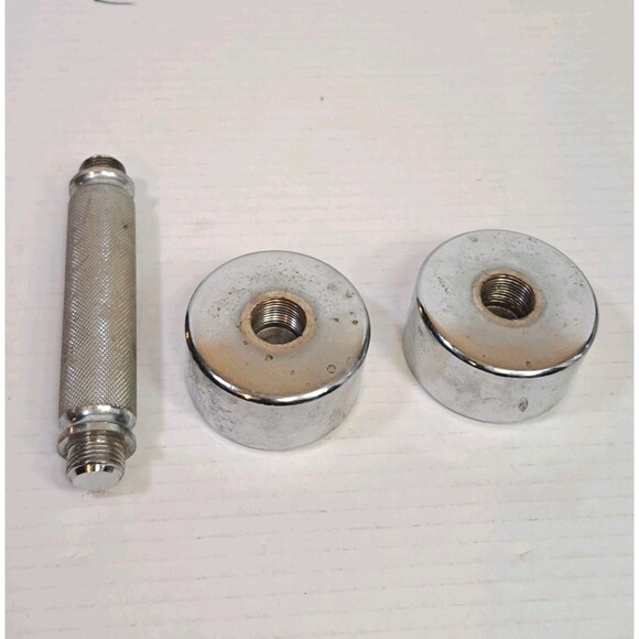 Vtg DP Executive Fit For Life Chrome 5lb Dumbell Exercise Fitness 5 Pound Weight - Picture 4 of 4